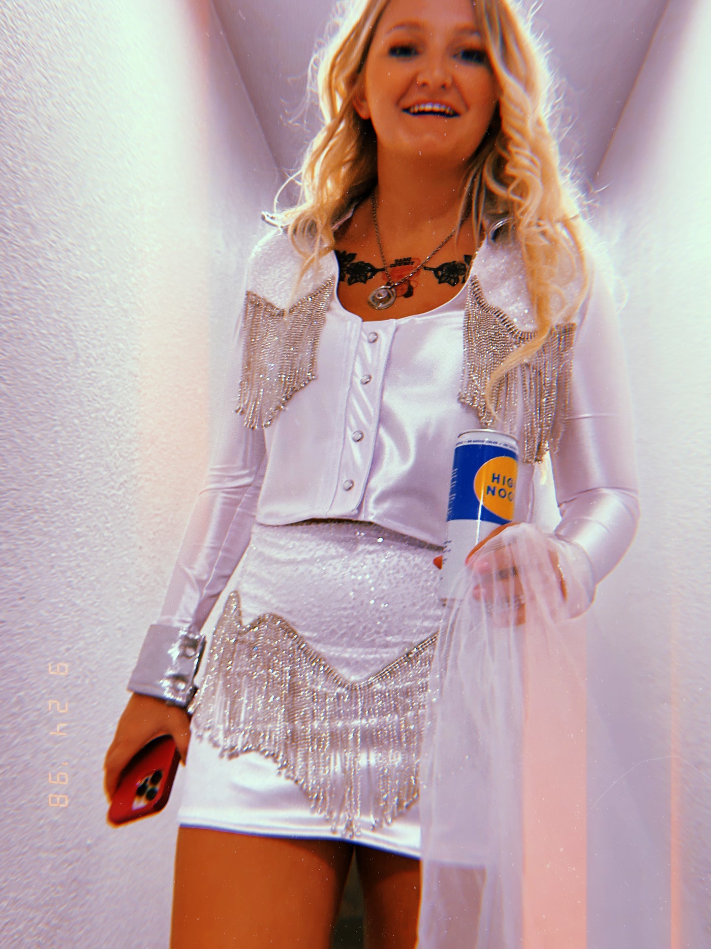 Leah Pearl Snap Skirt Suit