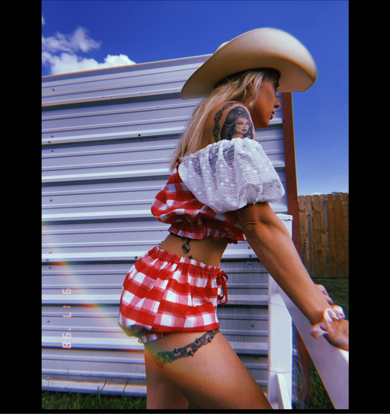 Bloomers Gingham Set