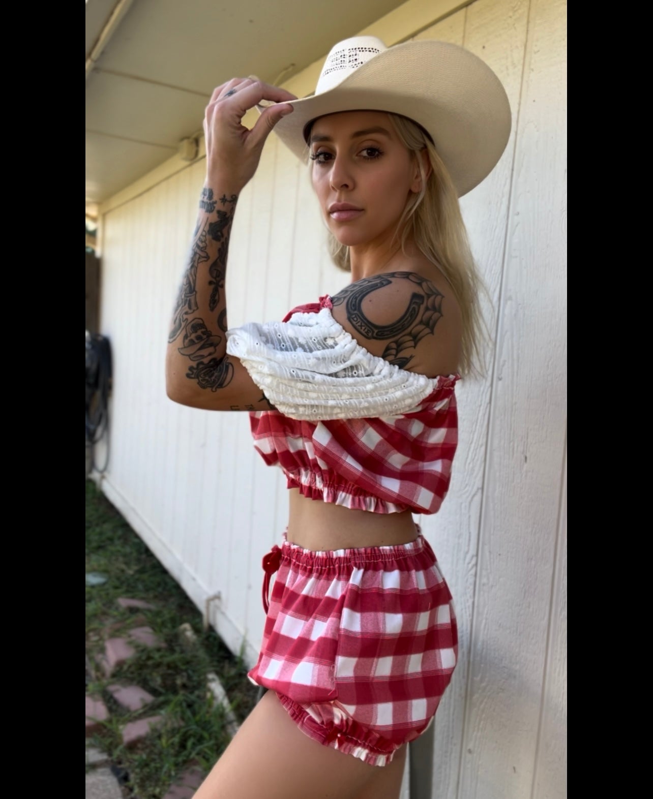 Bloomers Gingham Set