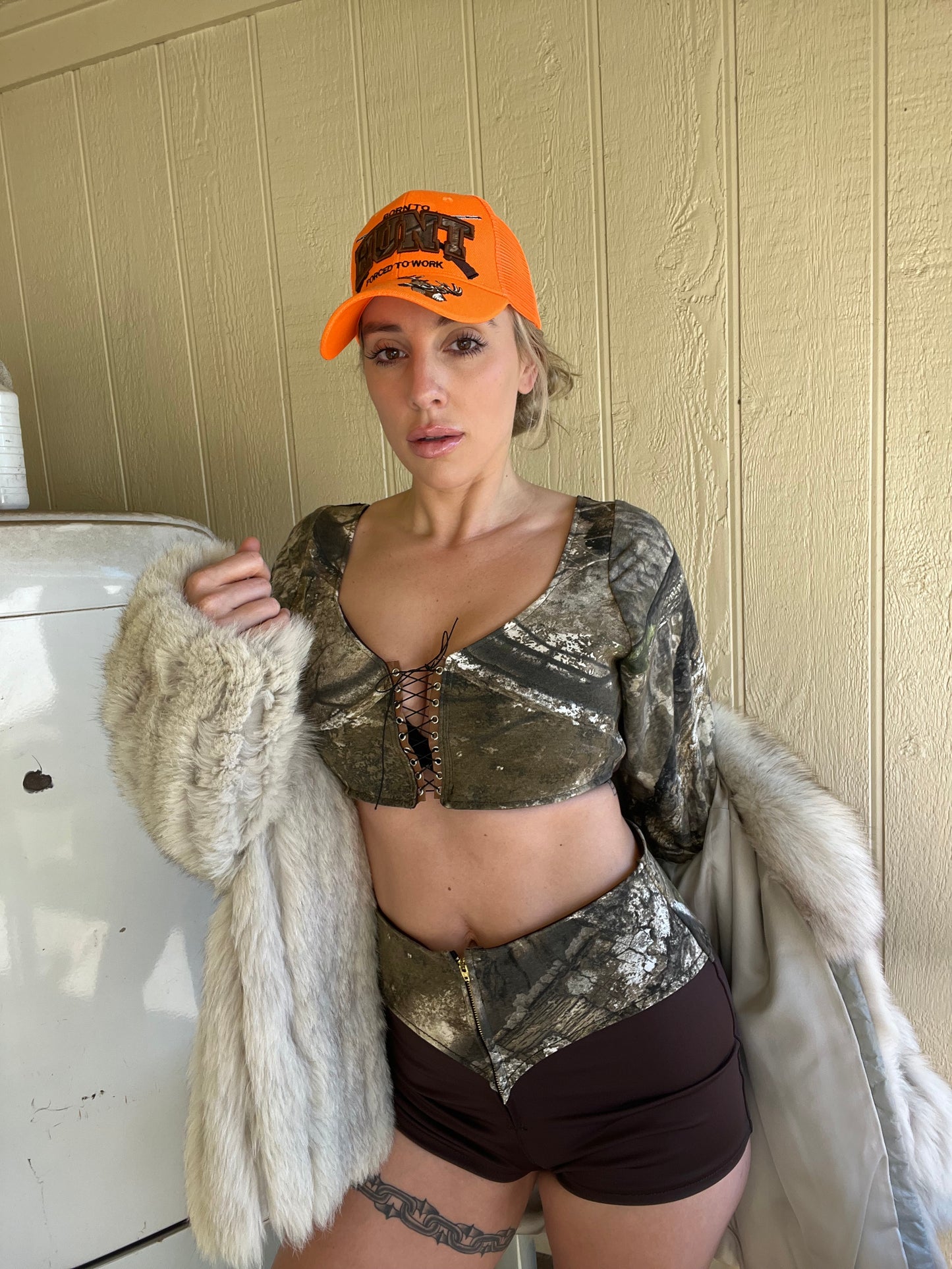 Charlene Camo Corset Set