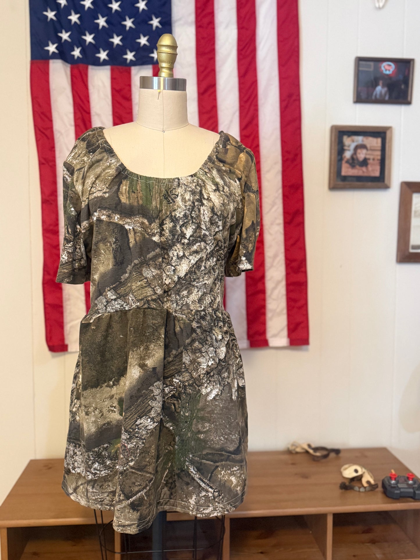 Camo Babydoll Dress
