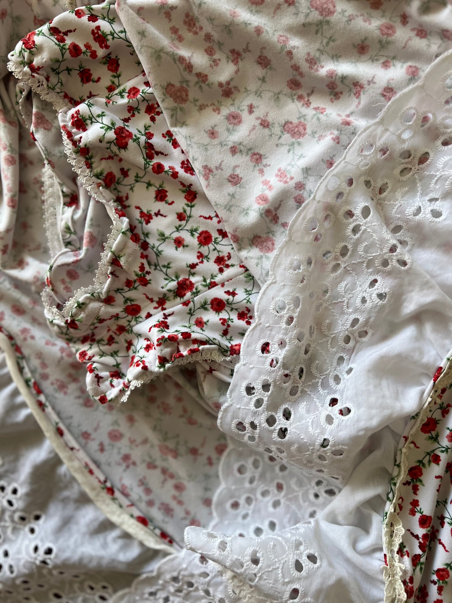 Prairie Skirt Set in Rose Bud