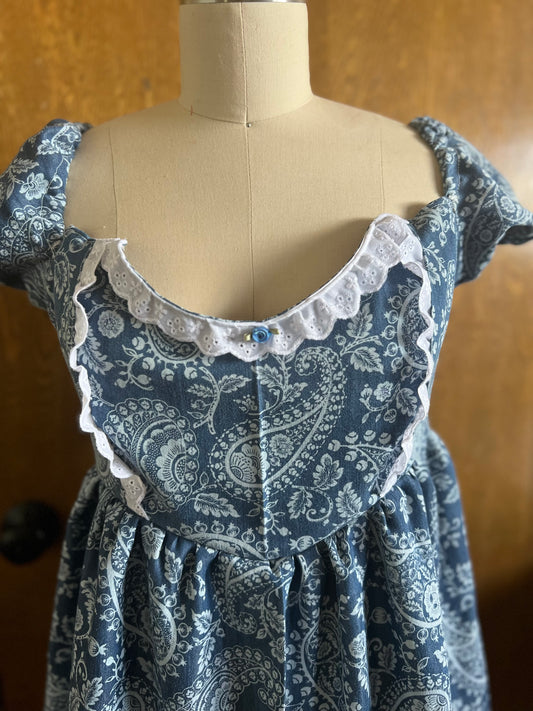 Paisley Denim Dress
