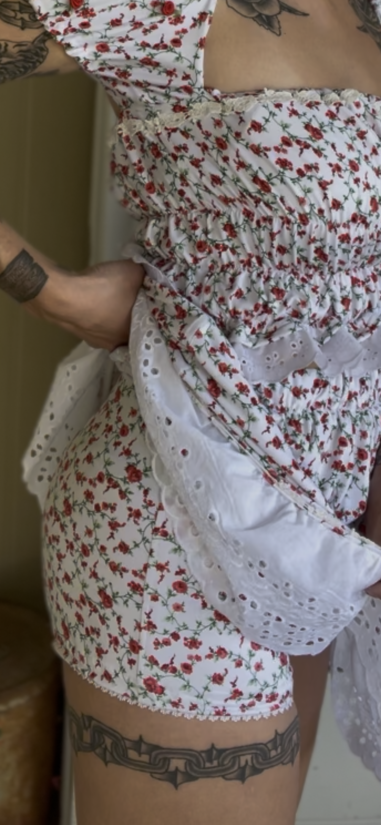 Prairie Skirt Set in Rose Bud