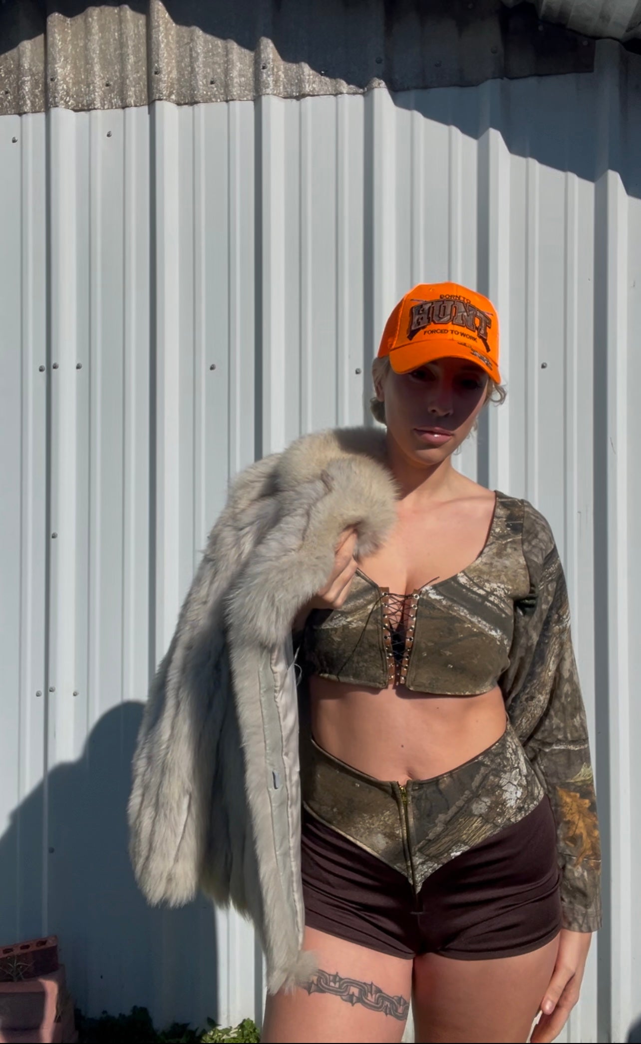 Charlene Camo Corset Set