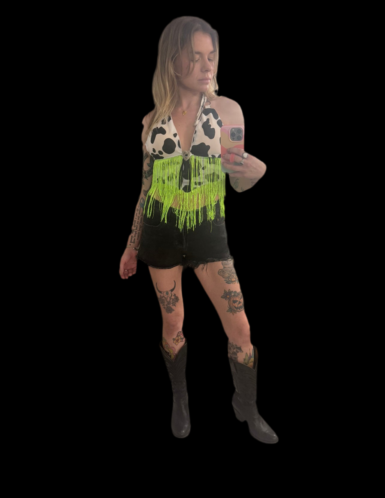 Cow Halter Top