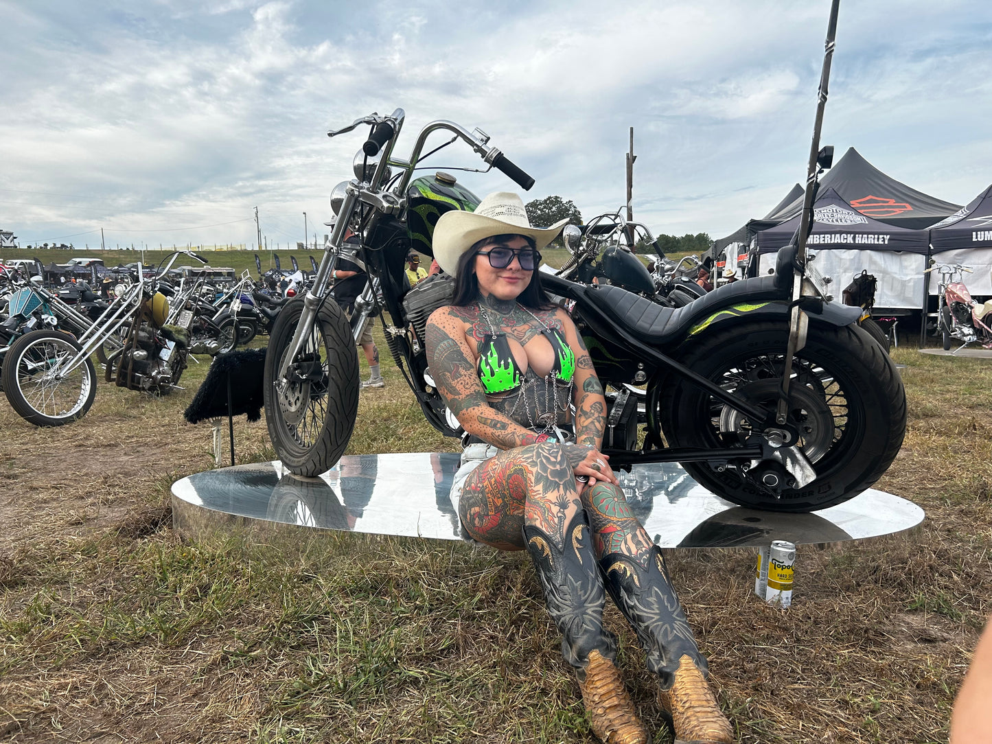 The Bruja Leather Bra Top