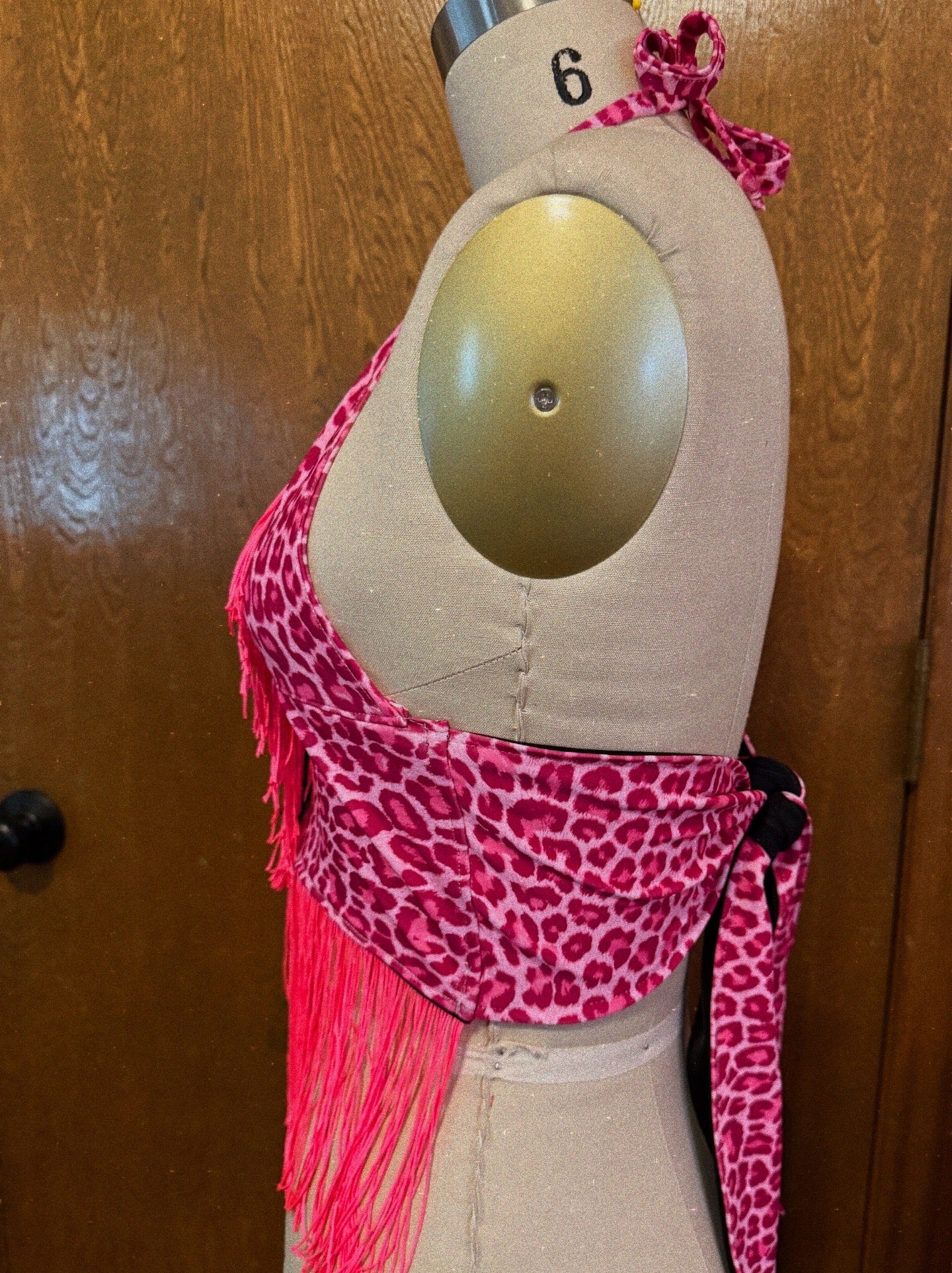 Pink Leopard Halter Top