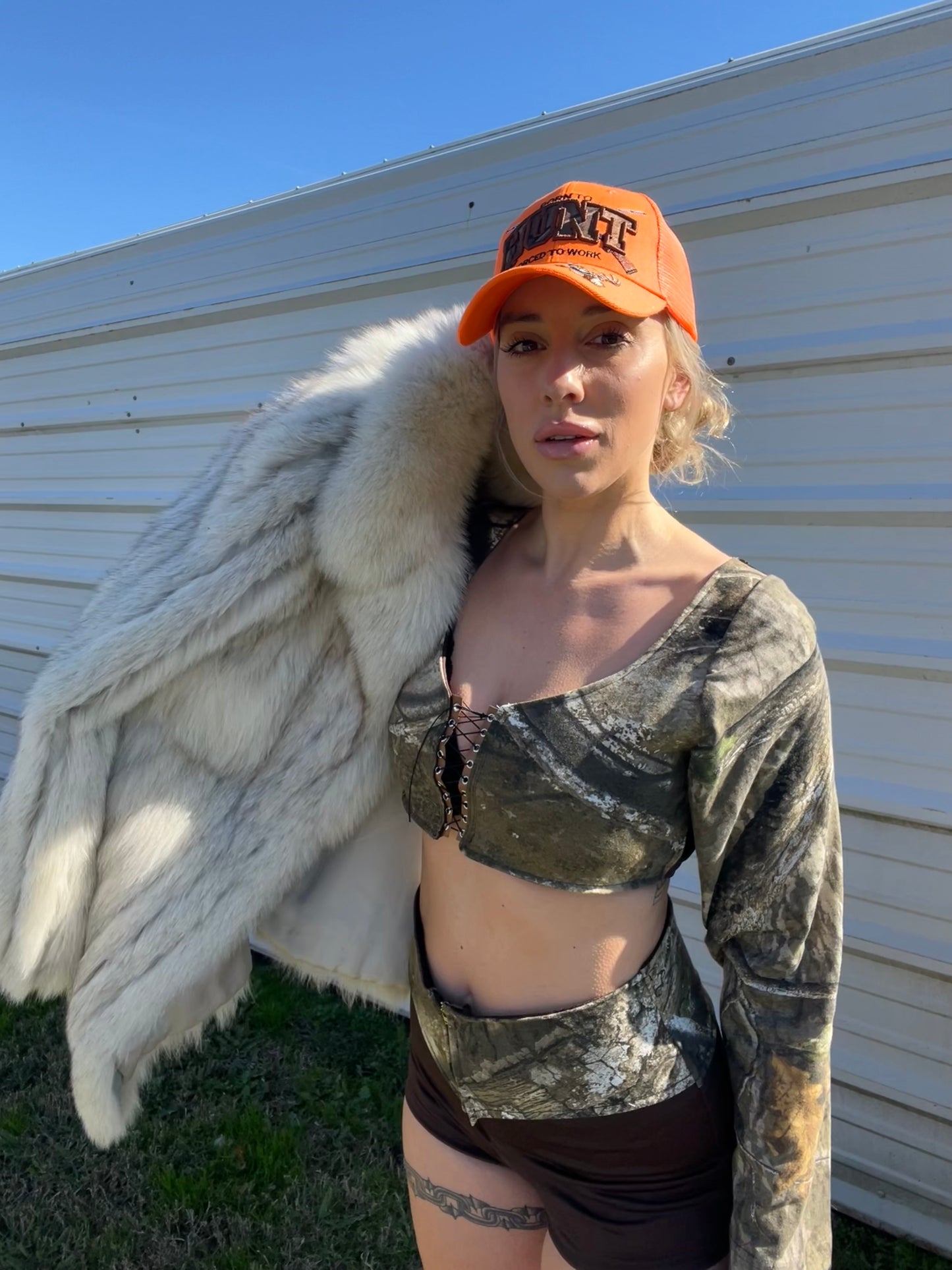 Charlene Camo Corset Set