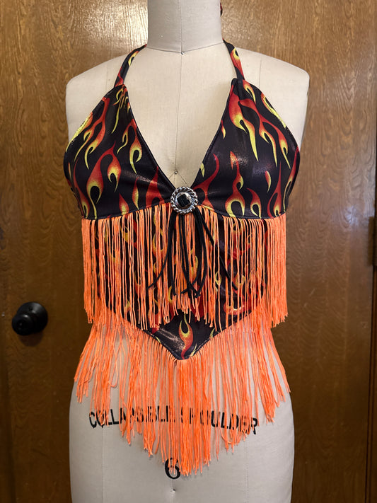 Flames Halter Top