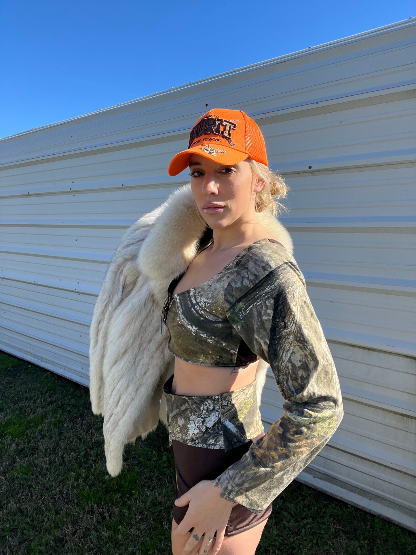 Charlene Camo Corset Set