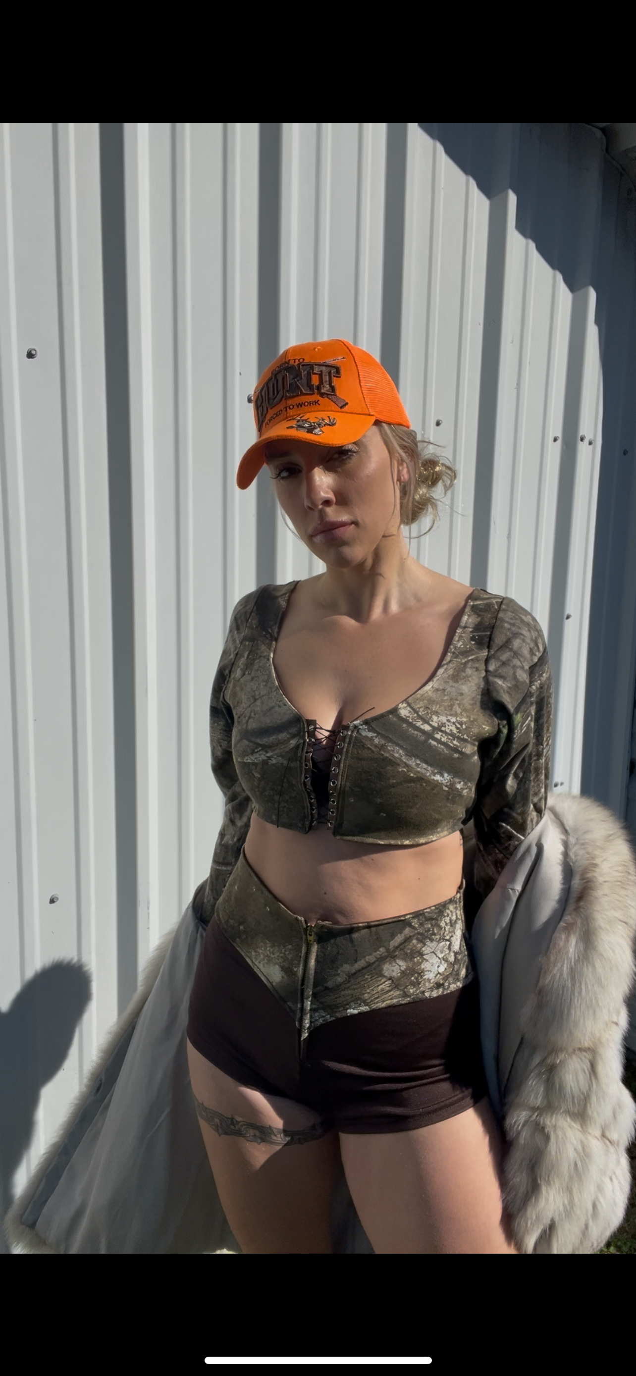 Charlene Camo Corset Set