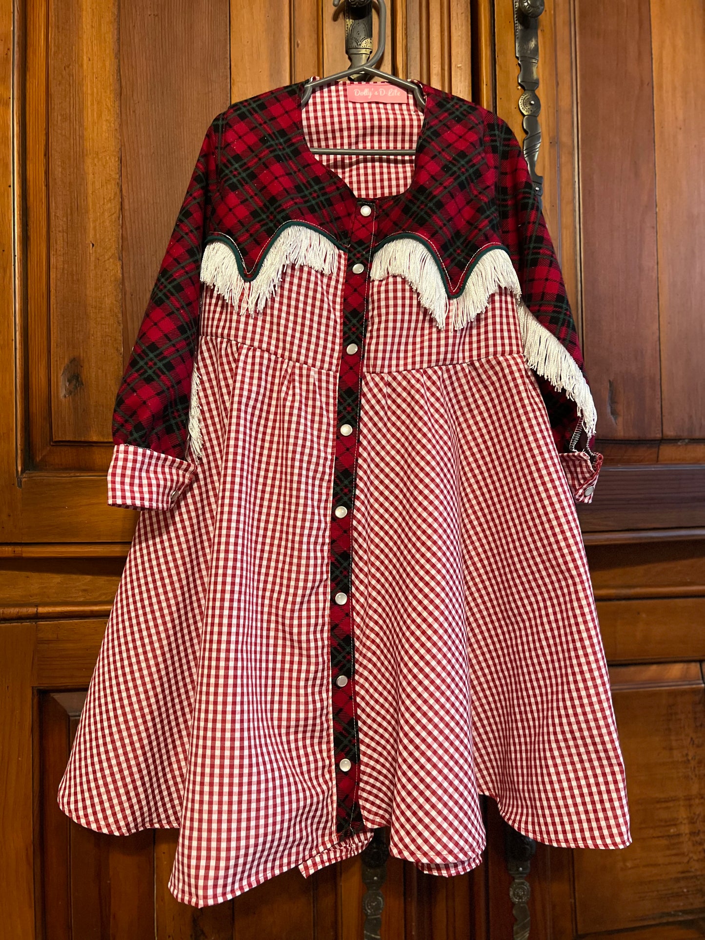 Holly Dolly Darlin’ Gingham Pearl Snap Dress