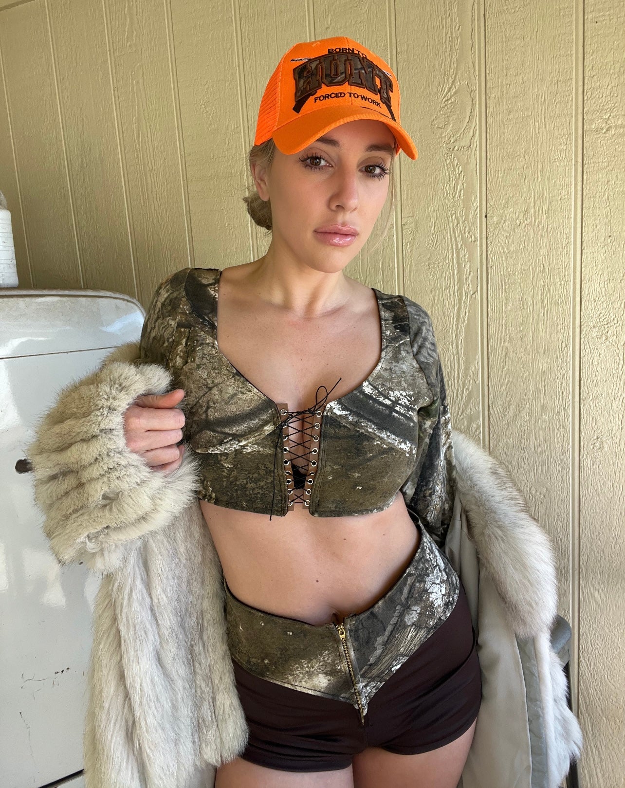 Charlene Camo Corset Set