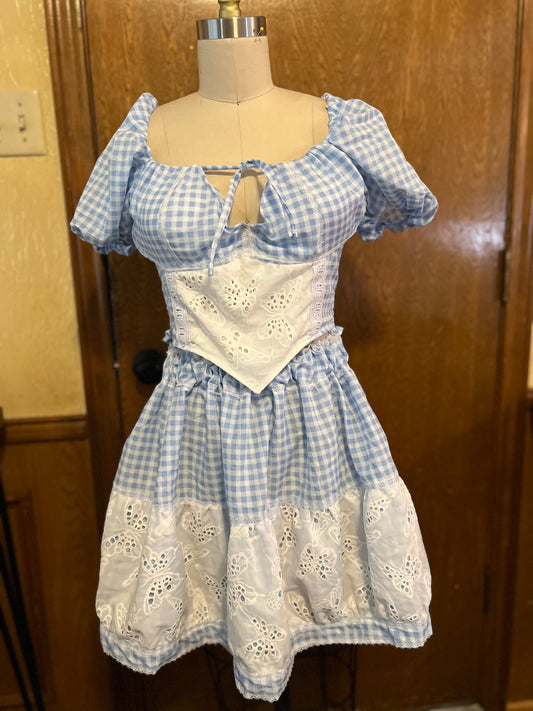 Butterfly Eyelet Skirt Set, Cottage Core