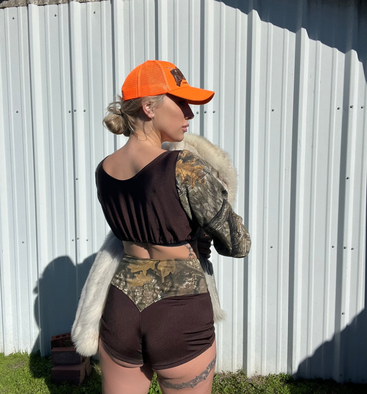 Charlene Camo Corset Set