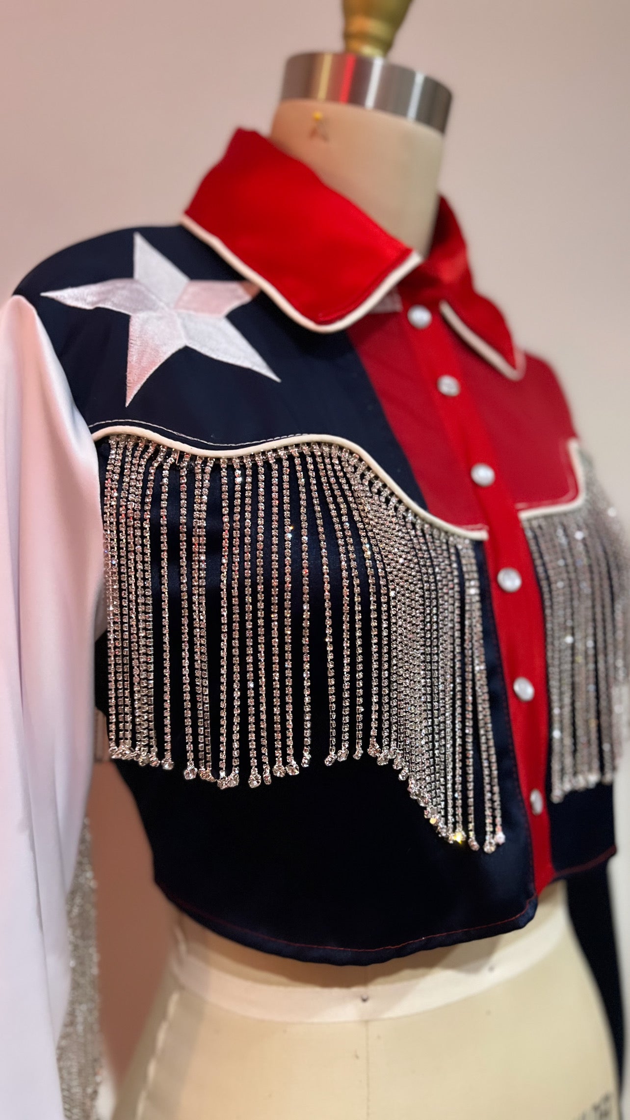 The Lone Star Pearl Snap Jacket - Cropped