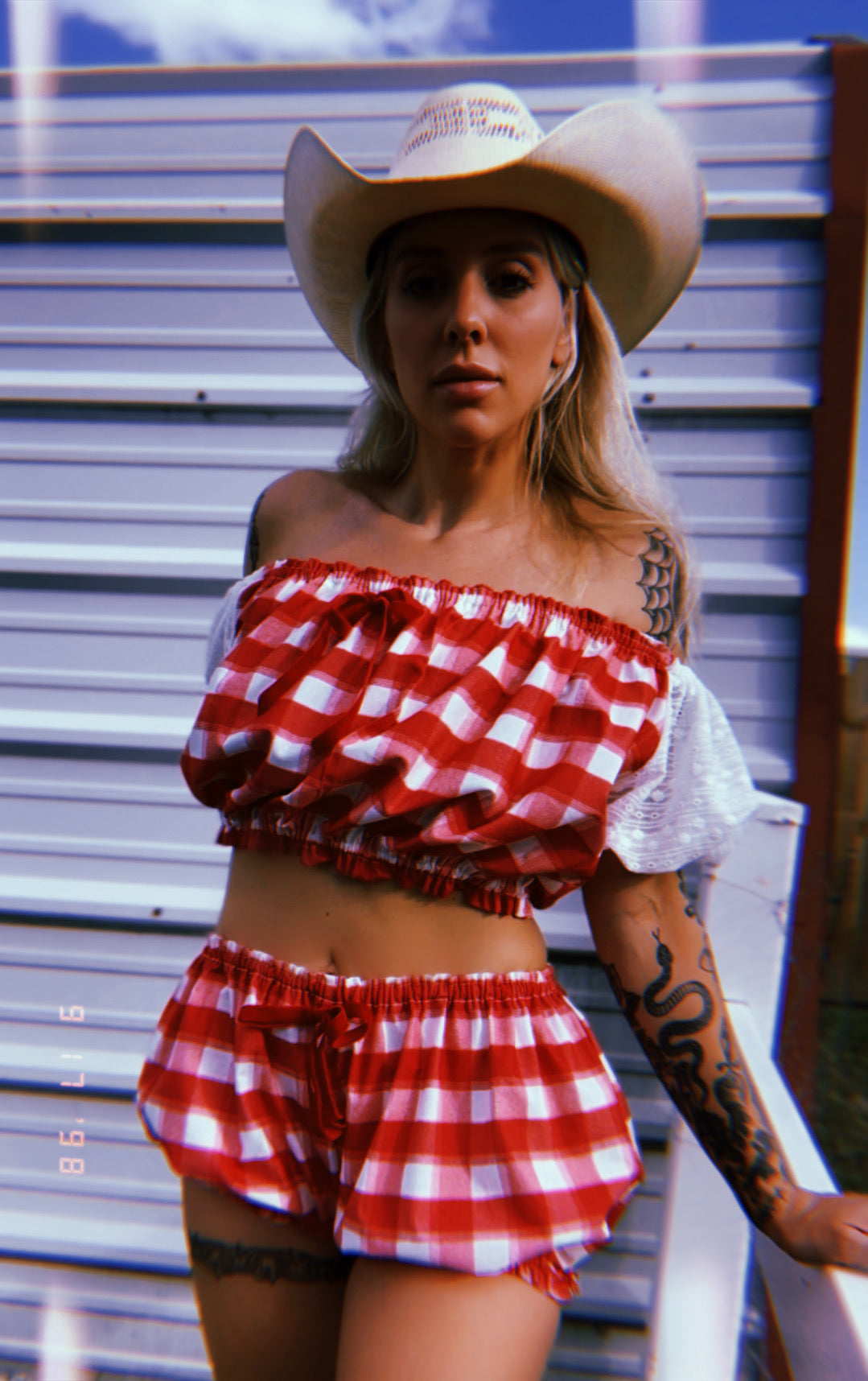 Bloomers Gingham Set