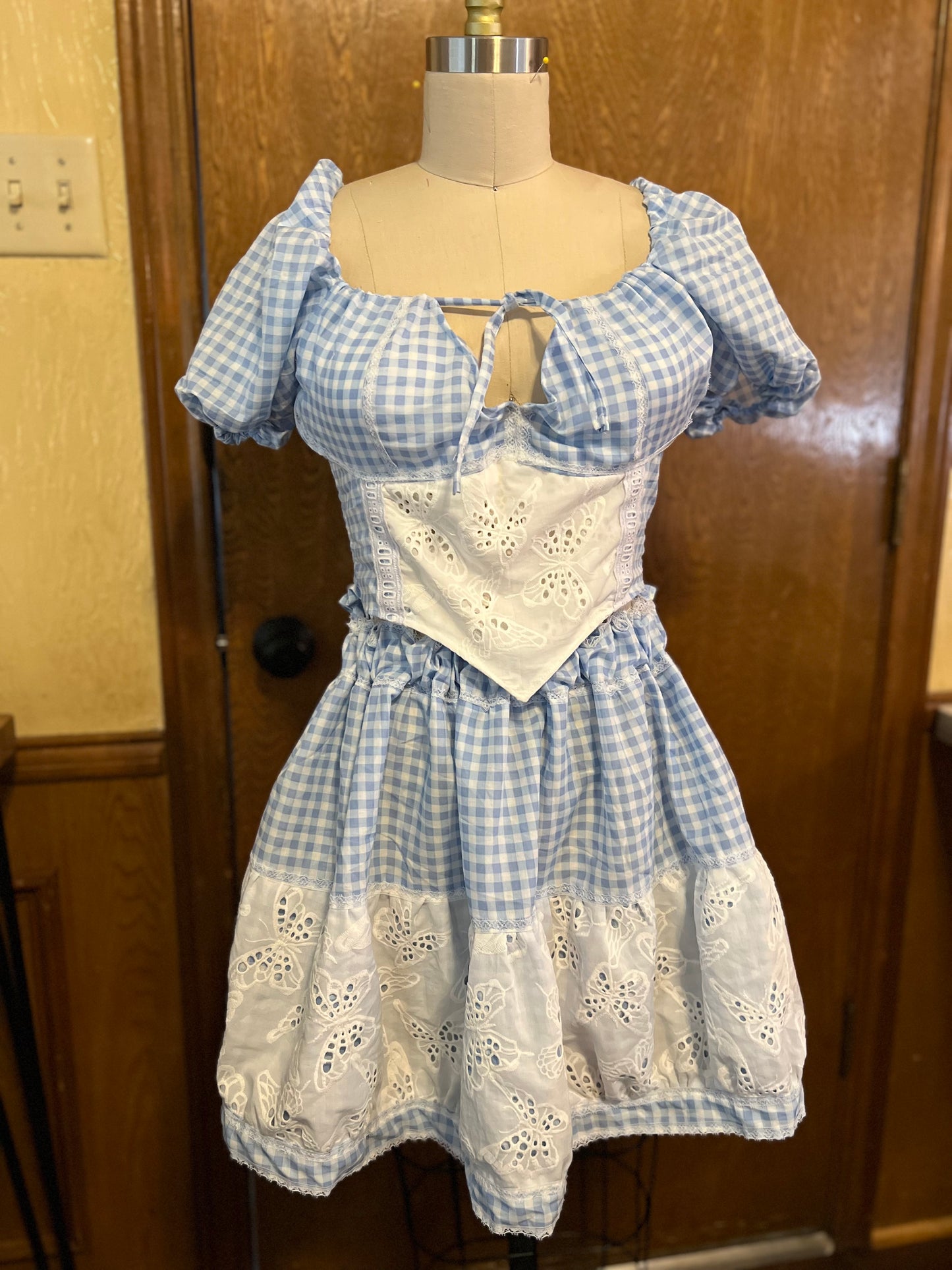 Butterfly Eyelet Skirt Set, Cottage Core