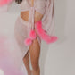 'Be My Valentine' Sheer Two Piece Lingerie Set