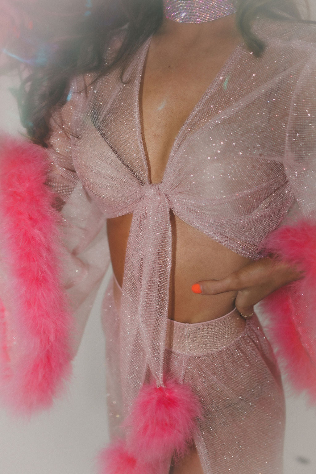 'Be My Valentine' Sheer Two Piece Lingerie Set