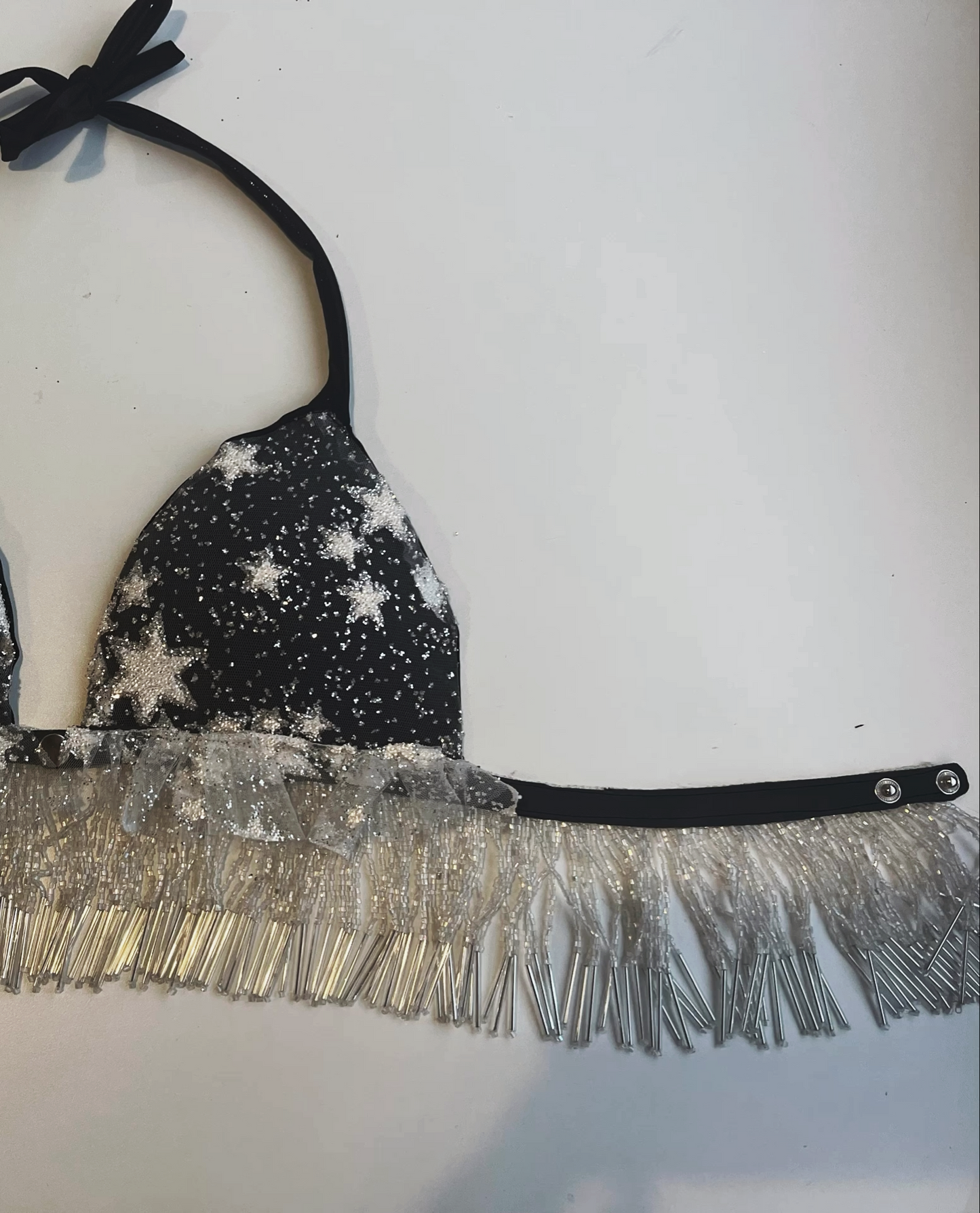 Star Crossed Beaded Fringe Bralette