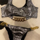 Metallic Snake Chain Bikini