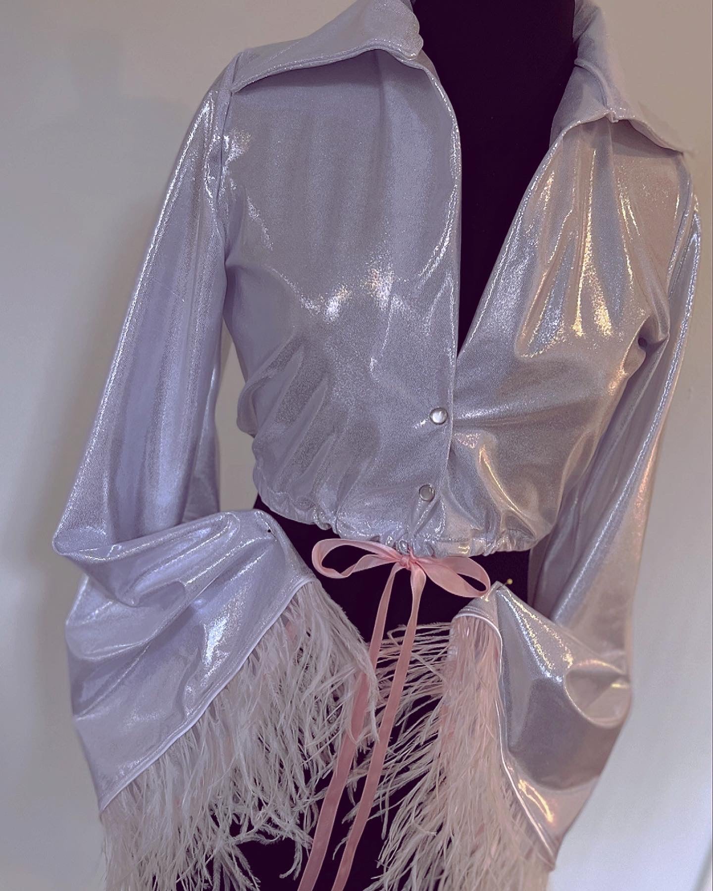 Storm Glittery Two Piece Bell Bottom and Top Set