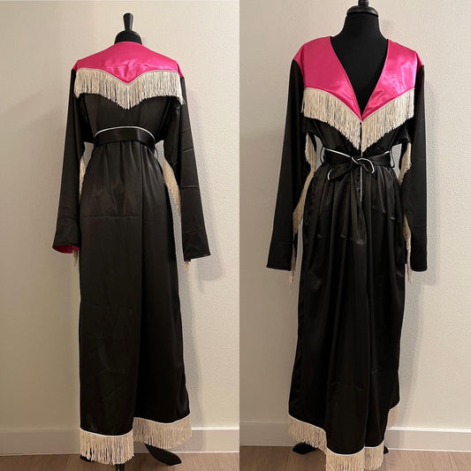 Western Pearl Snap Inspired Dressing Gown