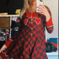 Holly Dolly Mama’s Christmas Pearl Snap Dress