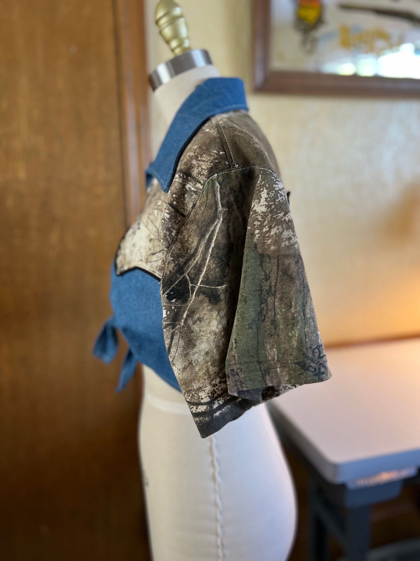 Realtree Camo Denim Darlin’ Wrap Top