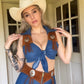 Blue Bell Leather Shorts