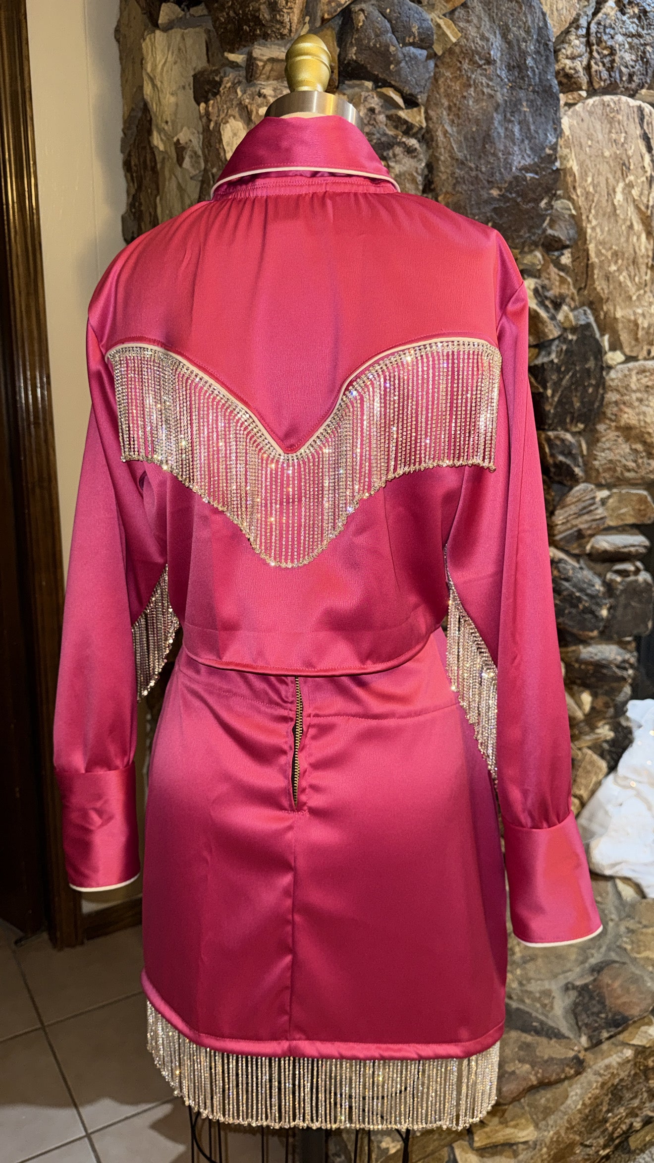 DOLLYWOOD Pearl Snap Skirt Set