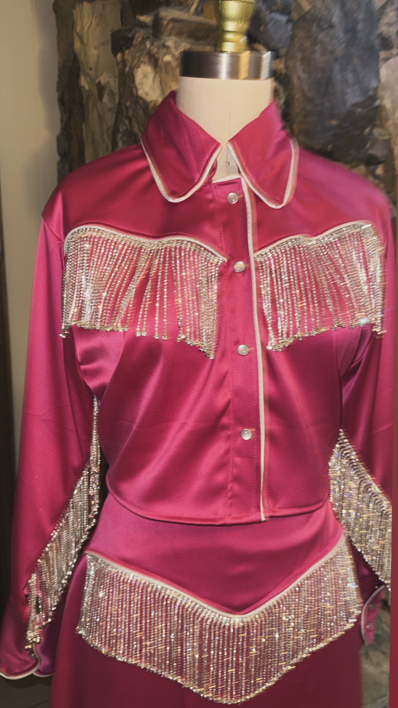 DOLLYWOOD Pearl Snap Skirt Set