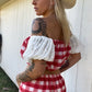 Bloomers Gingham Set