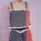Emmylou Gingham Boxy Tank Top