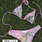 Pink Camo Bikini Top