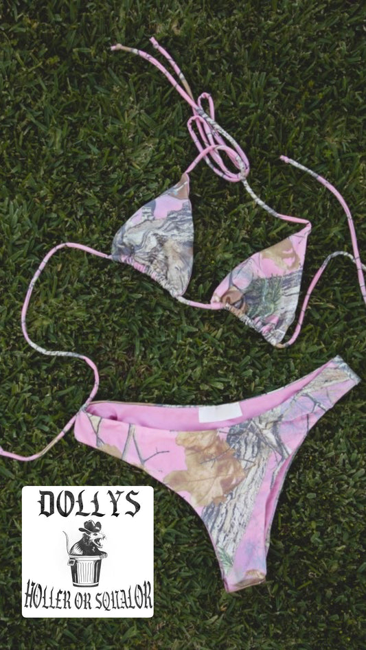 Pink Camo Bikini Bottoms