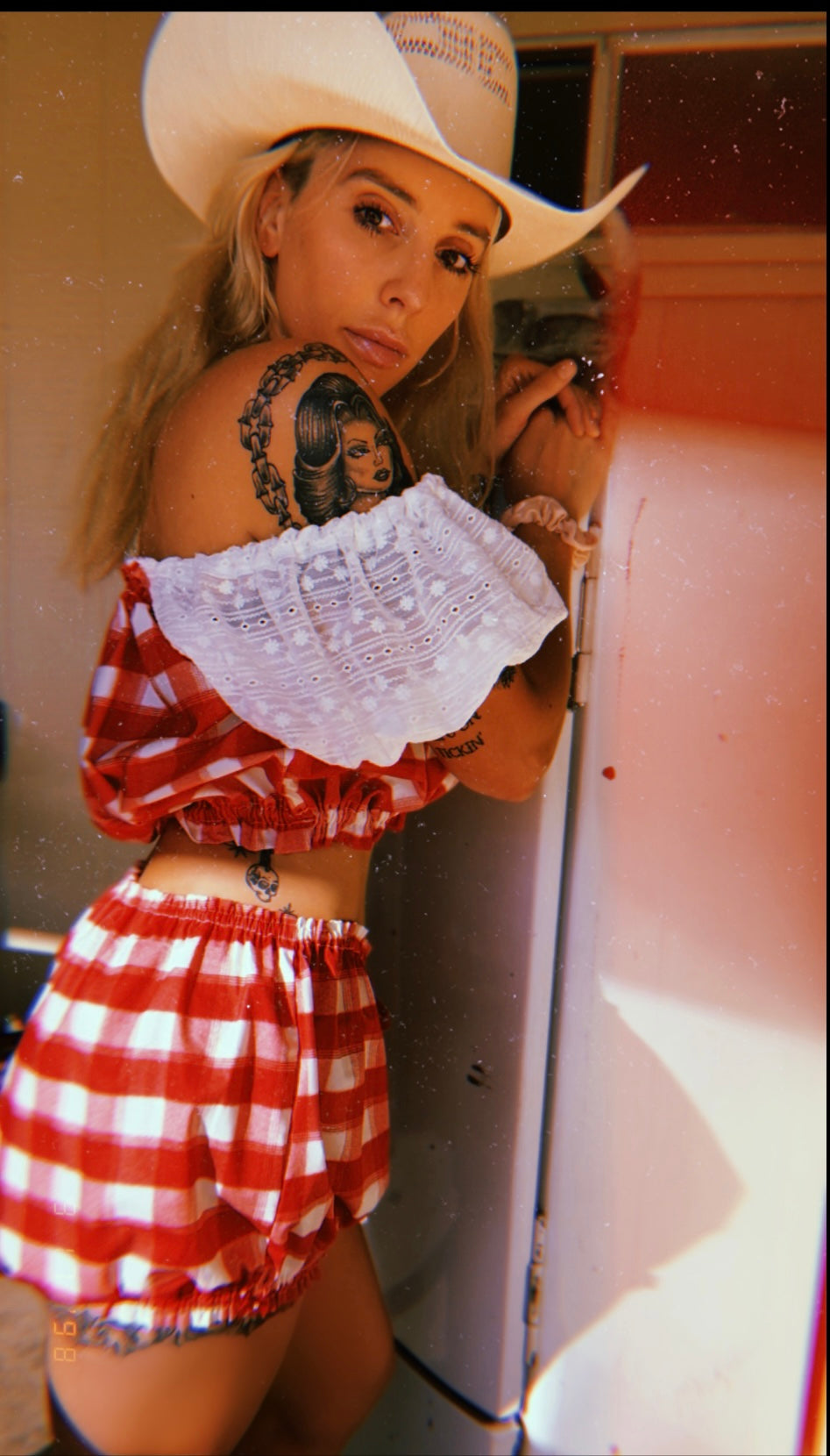 Bloomers Gingham Set