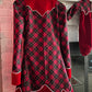Holly Dolly Mama’s Christmas Pearl Snap Dress