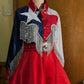 The Lone Star Pearl Snap Dress Texas Flag Dress