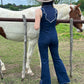 Devil In Denim Jumpsuit
