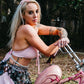 Good Luck Baby, Pink Crop Top