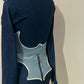 Heartbreak Hotel Skirt Set - Valentine Denim Corset
