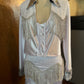 Leah Pearl Snap Skirt Suit