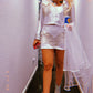 Leah Pearl Snap Skirt Suit