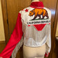 California Flag Peark Snap Jacket - Cropped, California Flag