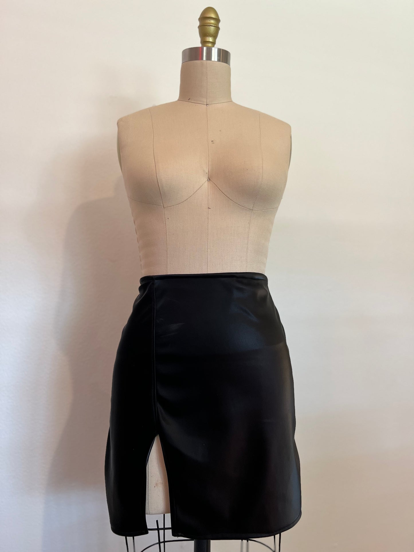 Leather Micro Skirt