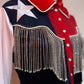 The Lone Star Pearl Snap Jacket - Cropped, Texas Flag