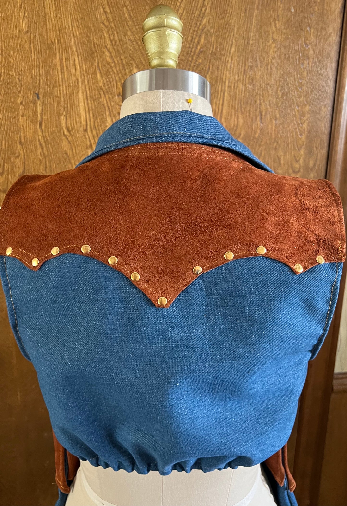 Blue Bell Leather Blouse